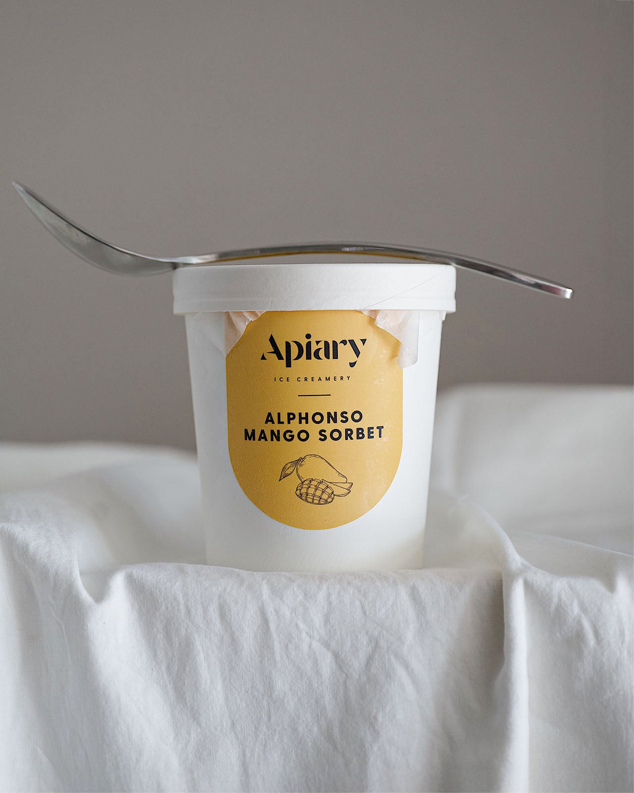 Alphonso Mango Sorbet | Ice Creamery | Apiary Singapore