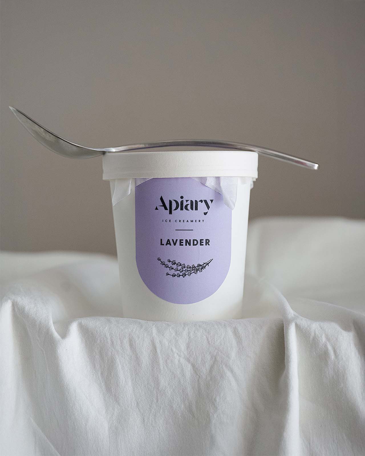 Lavender Ice Cream | Homemade Ice Creamery | Apiary Singapore