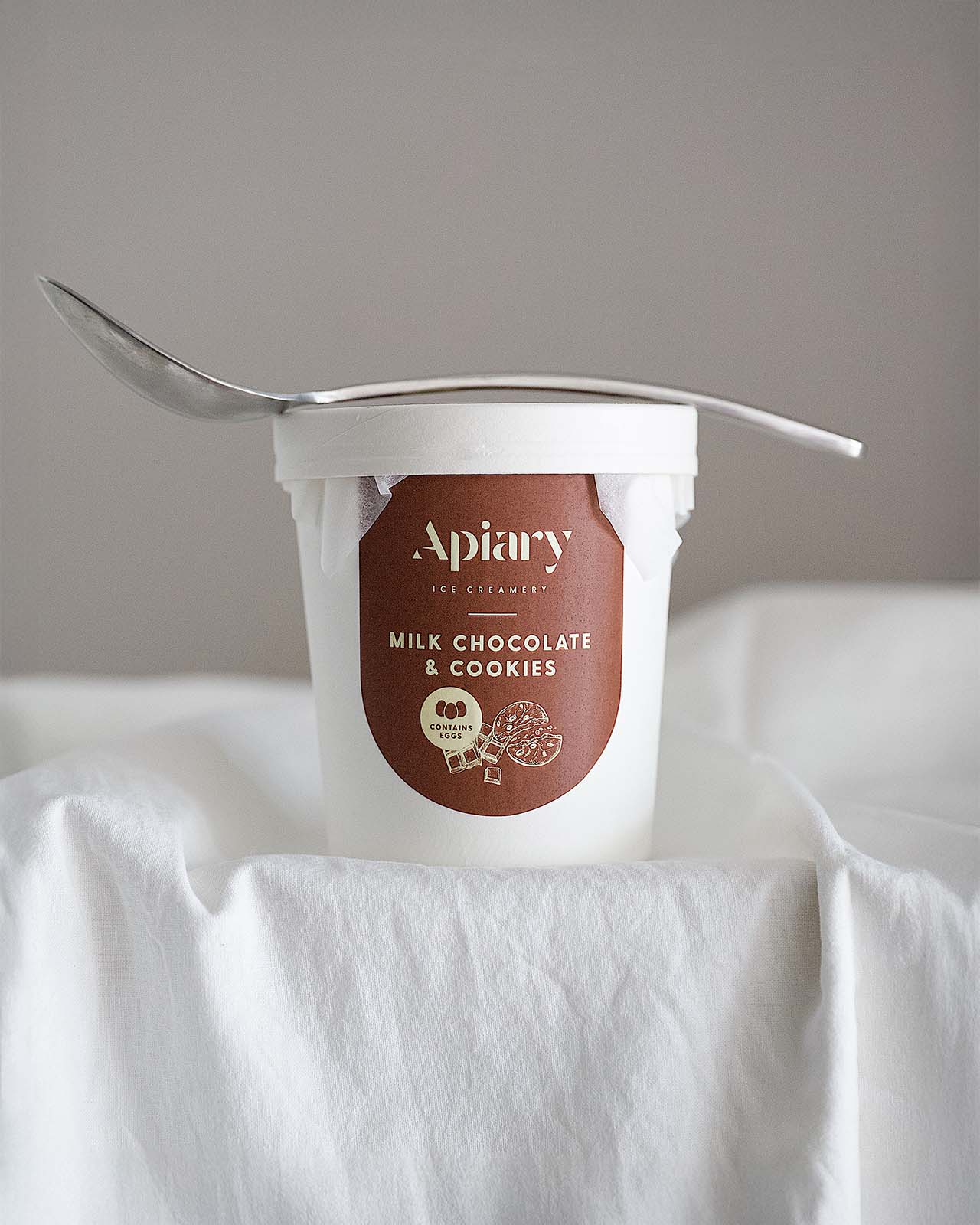 Milk Chocolate & Cookies Ice Cream | Ice Homemade Creamery | Apiary Singapore