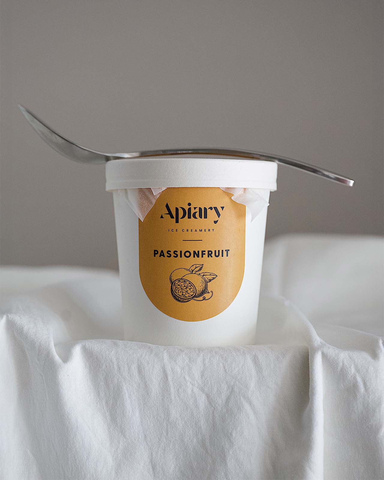 Passionfruit Sorbet Ice Cream | Homemade Ice Creamery | Apiary Singapore