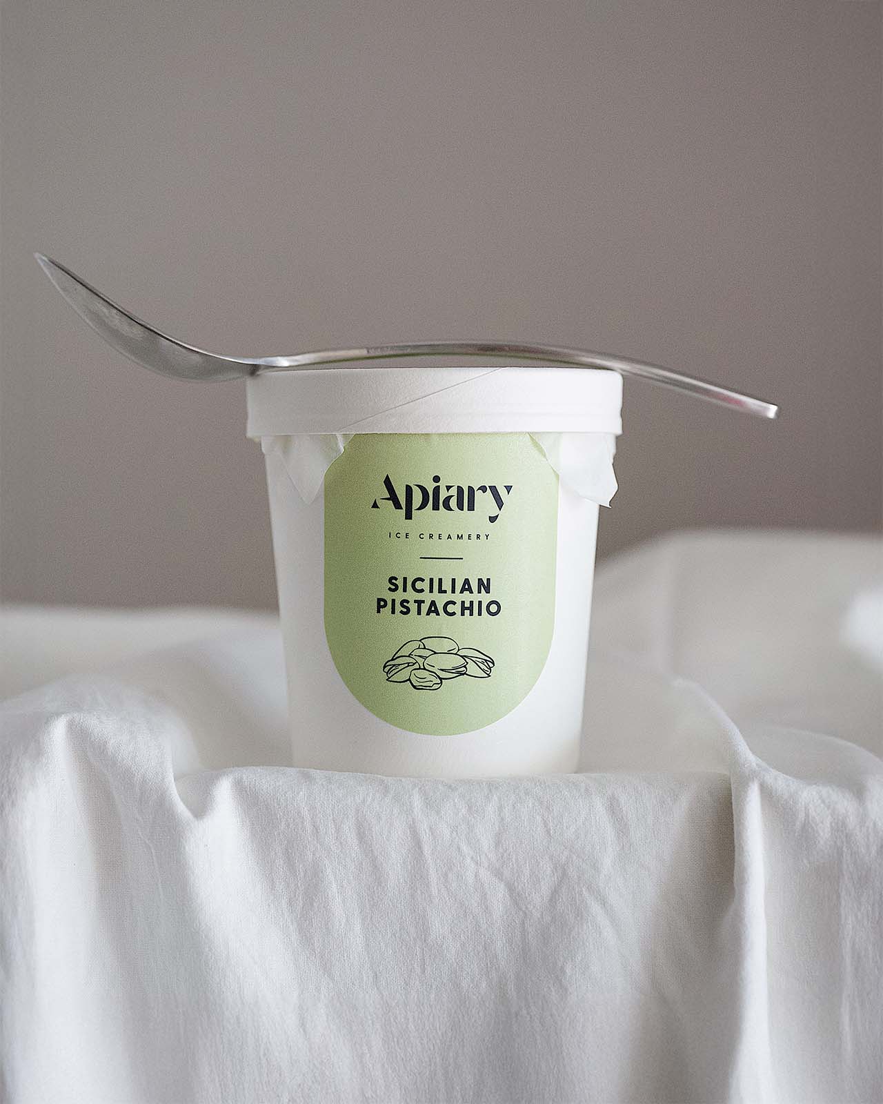 Sicilian Pistachio Ice Cream | Homemade Ice Creamery | Apiary Singapore