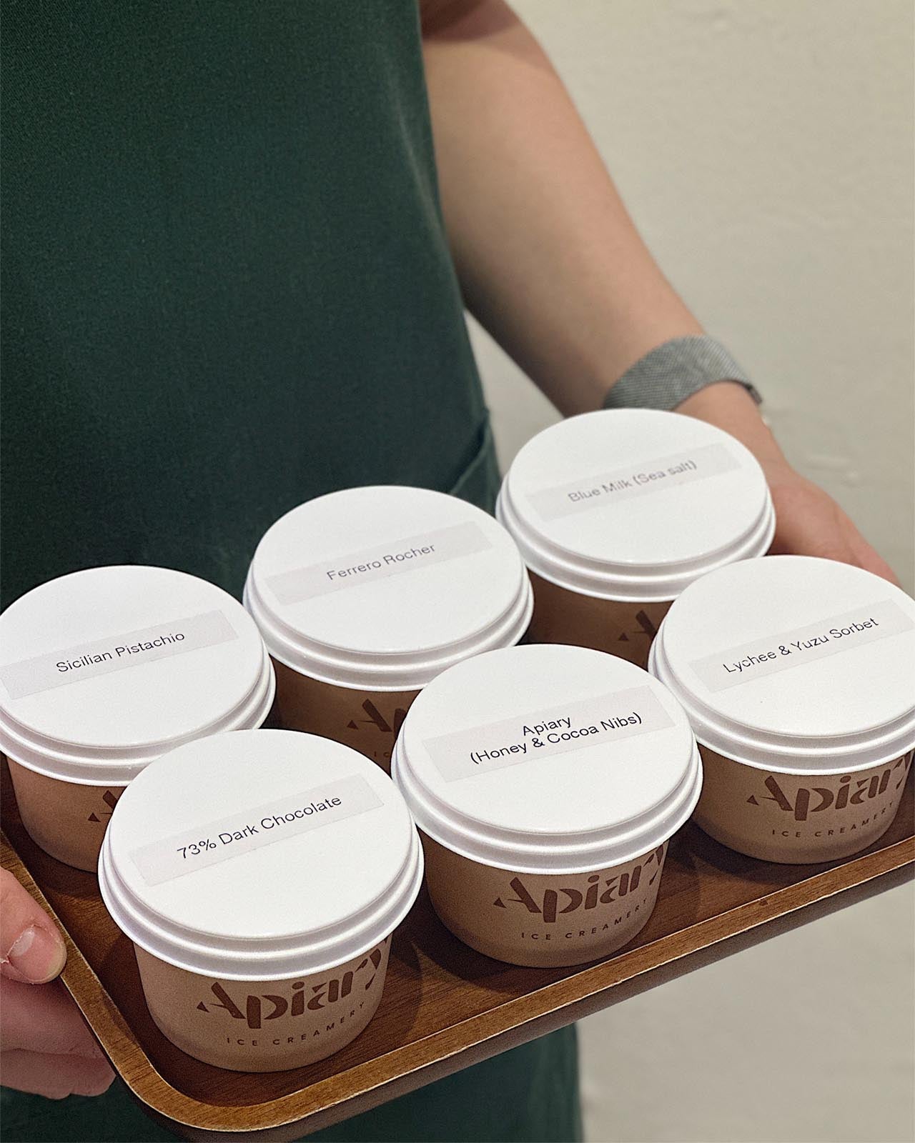 Apiary Gourmet Ice Cream Tasting Set | Homemade Creamery | Apiary Singapore