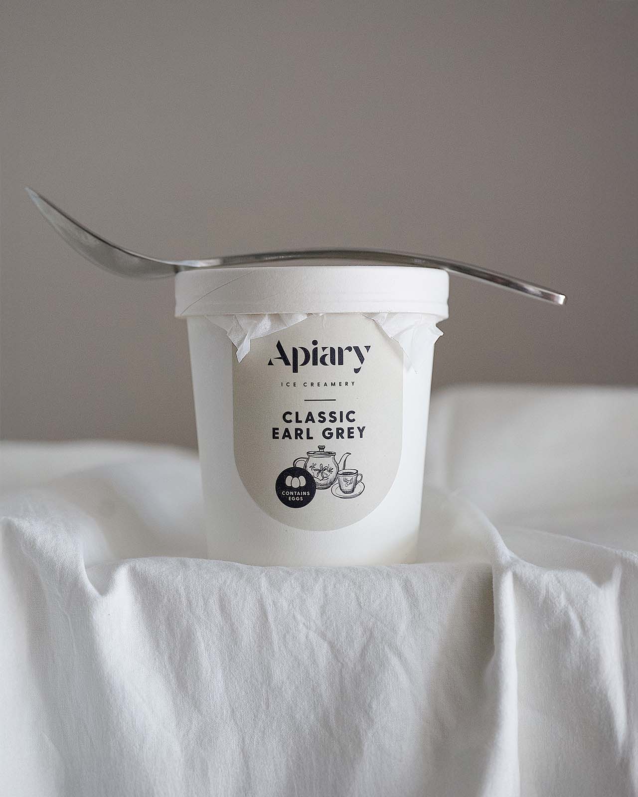 Classic Earl Grey Ice Cream | Homemade Ice Creamery | Apiary Singapore