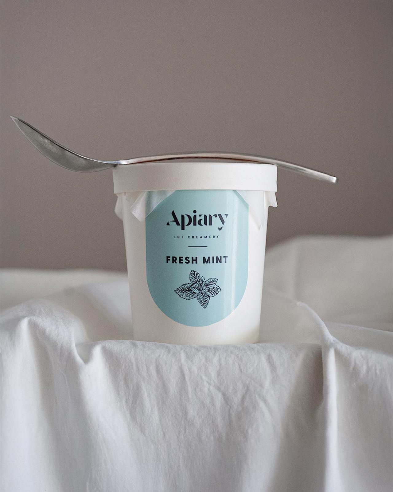 Fresh Mint Ice Cream | Homemade Ice Creamery | Apiary Singapore